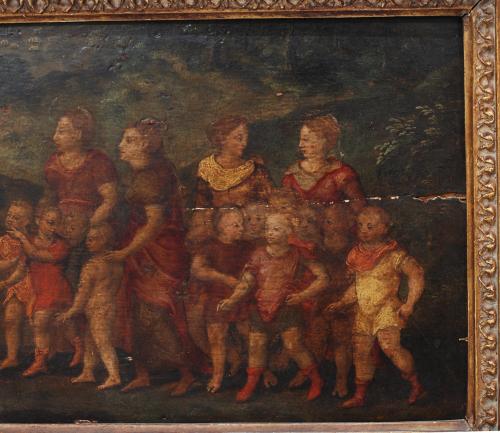 ITALIAN SCHOOL C17th-EARLY C18th "JACOB AND ESAU REUNITE"