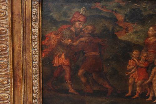 ITALIAN SCHOOL C17th-EARLY C18th "JACOB AND ESAU REUNITE"