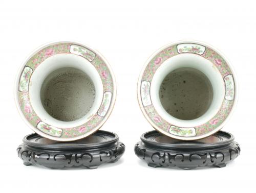 PAIR OF CHINESE VASES, C19-20th.