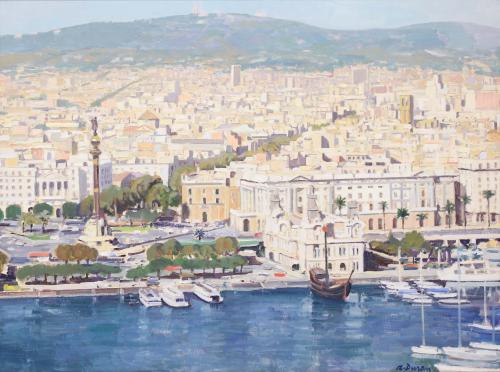 RAFAEL DURAN BENET (1931-2015) "BARCELONA'S VIEW".