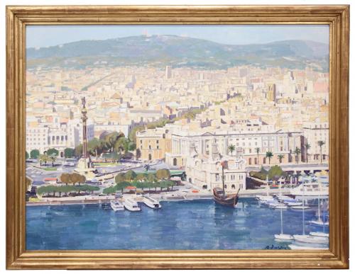 RAFAEL DURAN BENET (1931-2015) "BARCELONA&#39;S VIEW".