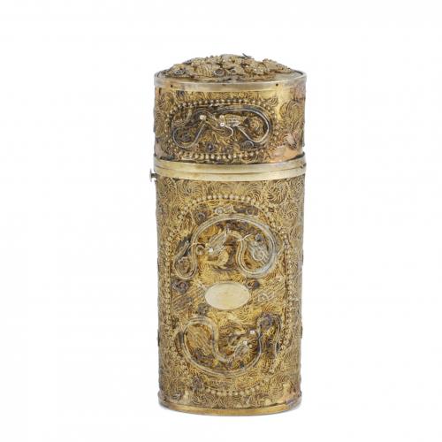 LATE 19TH CENTURY/EARLY 20TH CENTURY CHINESE SCHOOL. PEQUEÑA CAJA.