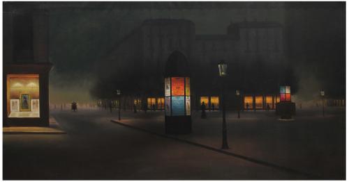JOSEP VIDAL VIDAL (1876-1950). "NIGHT VIEW OF PARIS".