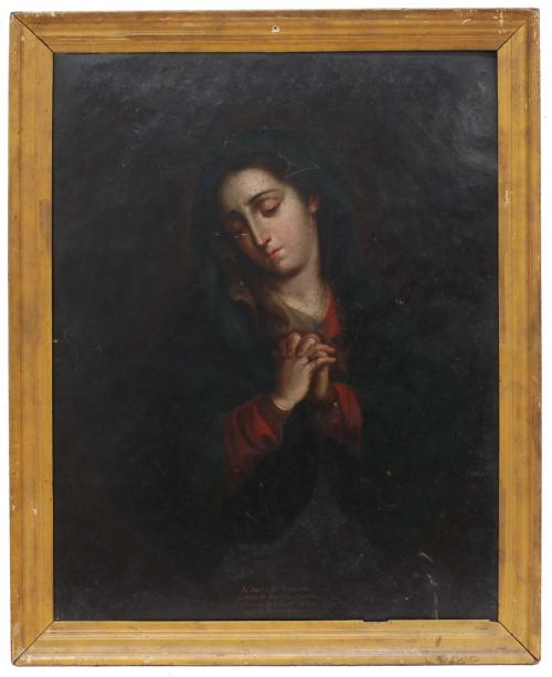 JOAQUIN GUTIERREZ ( c1730-1800). "OUR LADY OF SORROWS" 1783