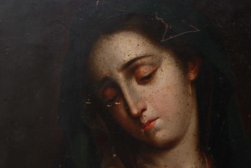 JOAQUÍN GUTIÉRREZ (ca.1730-ca.1800). "DOLOROSA", 1783.