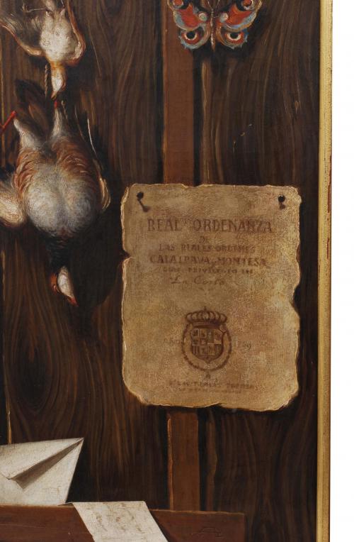 18TH CENTURY SPANISH SCHOOL COUPLE OF TROMPE L&#39;OEIL.