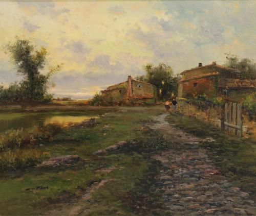 JOSEP COLOMER (1935-2002). "RURAL LANDSCAPE".