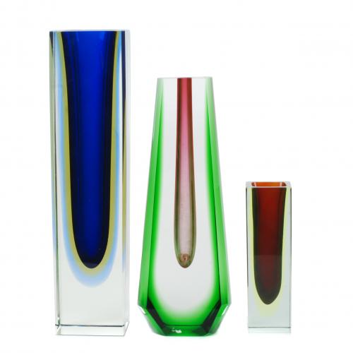 FLAVIO POLI (1900-1984) THREE VASES.