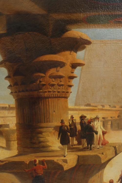 KARL GIRARDET (1813-1871). "DUC DE MONTPENSIER-TEMPLO EDFU"