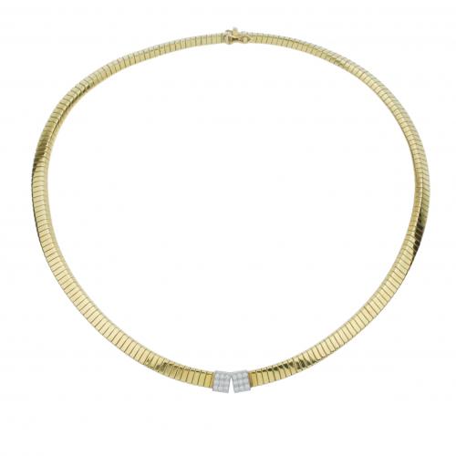 TUBO-GAS CHOKER NECKLACE, 70'S.