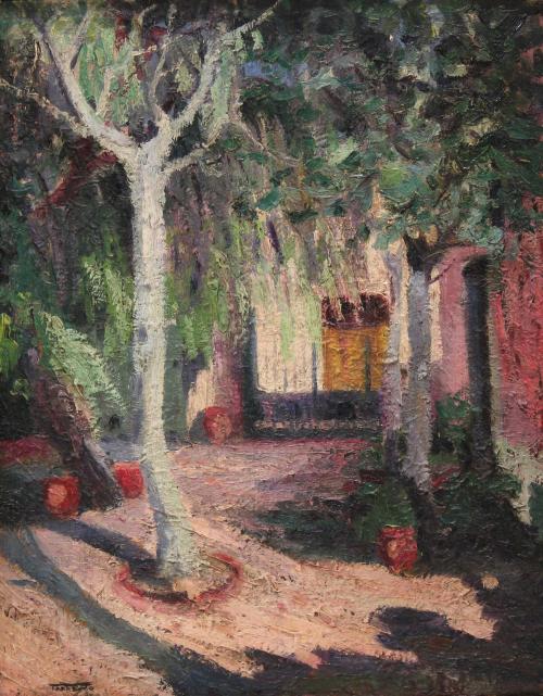 CASIMIR MARTÍNEZ TARRASSÓ (1898-1980). "JARDÍN DE CASA DEL