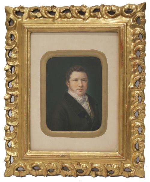 19TH CENTURY FRENCH SCHOOL "RETRATO CABALLERO".