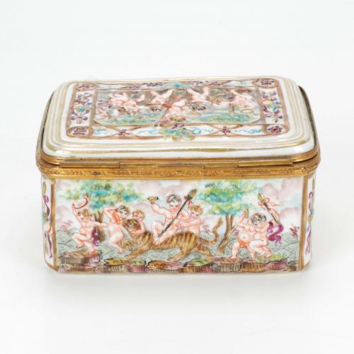 CAPODIMONTE&#39;S JEWELLERY BOX, 19TH CENTURY. 