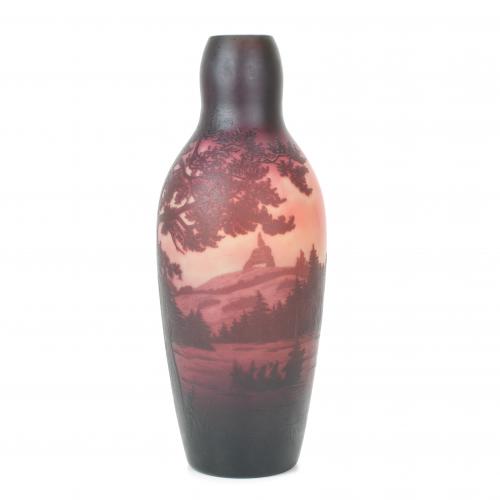 PAUL NICOLAS (1875-1952). FRENCH ART NOUVEAU VASE, CIRCA 1920.