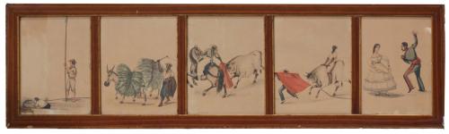 PANCHO FIERRO (ATTRIB) (1807-1879). "GENRE SCENES".