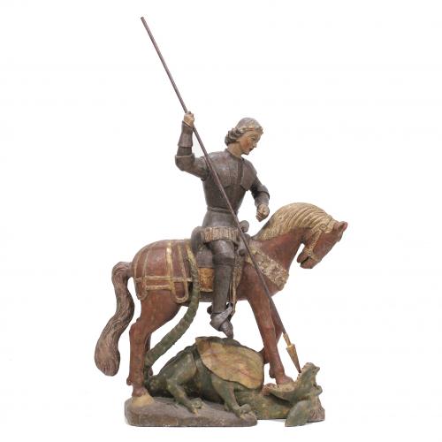 SPANISH SCHOOL, C16th. "SAINT GEORGE".