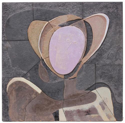SALVADOR DALÍ I DOMÈNECH (1904-1989). MURAL COMPOSED OF FRAGMENTS OF GRAZEL CERAMIC. 