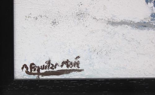 RAMÓN AGUILAR MORE (1924-2015). "SNOWSCAPE".