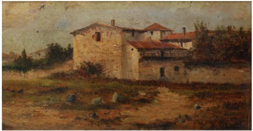 19TH CENTURY CATALAN SCHOOL "COUNTRY HOUSE".