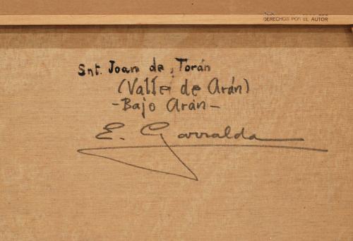 ELIAS GARRALDA ALZUGARAY (1926-2012) "SAINT JOHN OF TORAN"