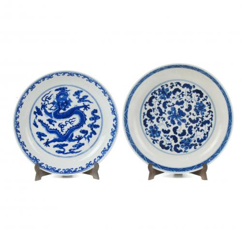 20TH CENTURY CHINESE SCHOOL DOS PLATOS.