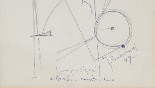 JOAN SANDALINAS (1903-1991). "COMPOSICIÓN ABSTRACTA, CONSTR