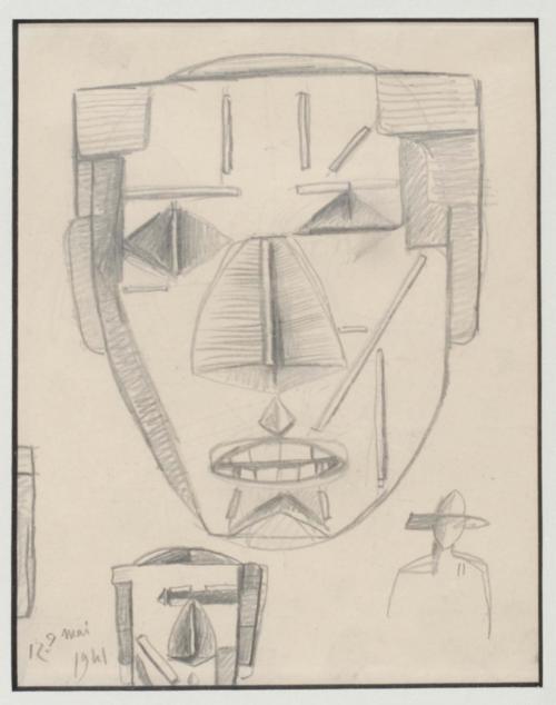 JULIO GONZÁLEZ (1876-1942). "RETRATO ABSTRACTO", 1941.