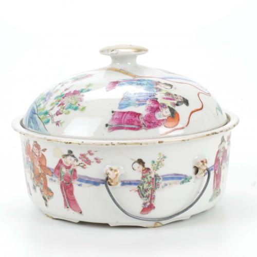 CHINESE SCHOOL C19th SOUP TUREEN