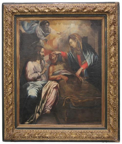 18TH CENTURY SPANISH SCHOOL "DEAD OF SAINT JOSEPH".
