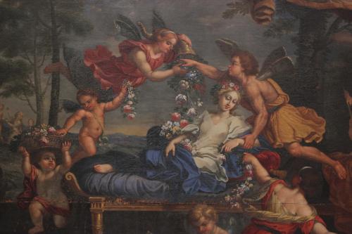 18TH CENTURY ITALIAN SCHOOL "ZEPHYR AND FLORA".