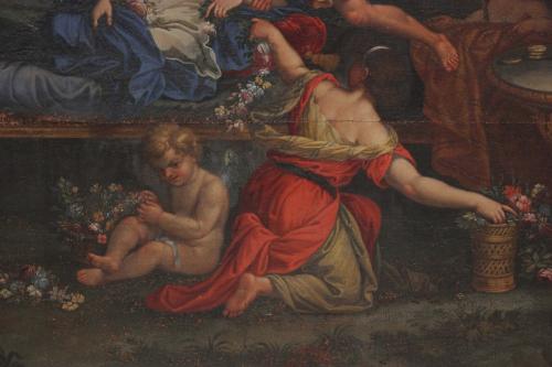 18TH CENTURY ITALIAN SCHOOL "ZEPHYR AND FLORA".