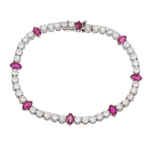 DIAMONDS AND RUBIES RIVIÈRE.