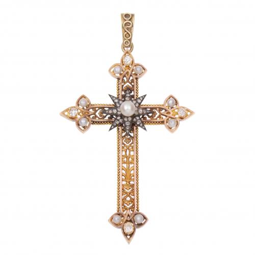 CROSS PENDANT, EARLY C 19th
