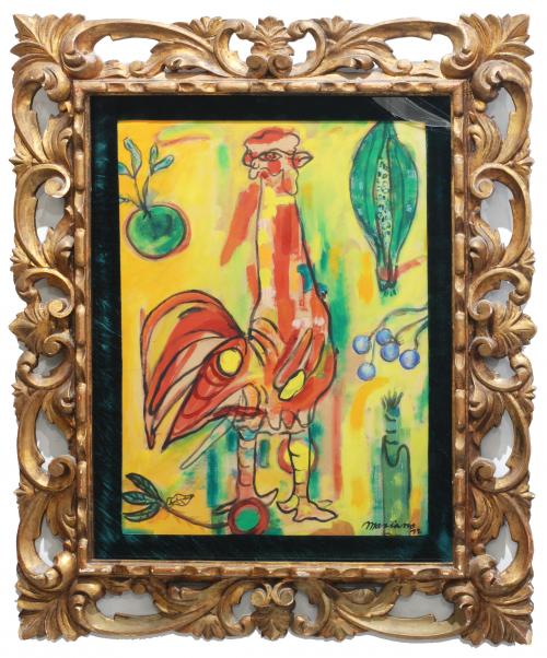 MARIANO RODRIGUEZ (1912-1990). "COCKEREL" 1972