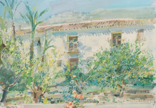 JULIÁN GRAU SANTOS (1937). "THE PALM GROVE AT ARCHENA" MURC