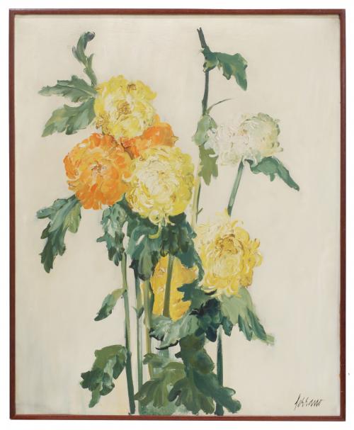 JOSEP MlGUEL SERRANO (1912-1982). "CHRYSANTHEMUMS"