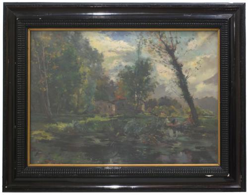 JOAQUIM MARSILLACH CODONY (1905-1986). "OLOT LANDSCAPE"