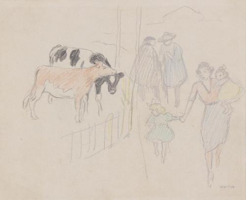 RICARD OPISSO (1880-1966). "COWS"