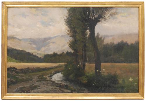 ESCUELA CATALANA, SIGLO XIX. "PAISAJE".