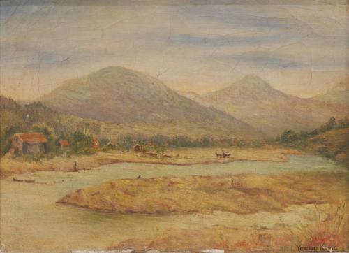 YEENO KING  (SIGLO XIX). "PAISAJE".
