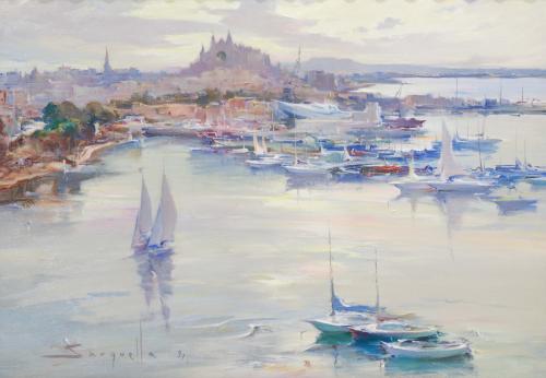 JOSEP SARQUELLA (1928-2000). "MAJORCA" 1991