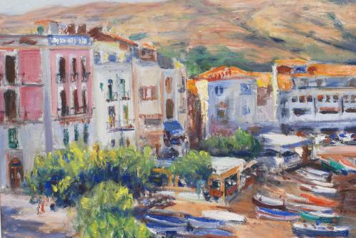 SIMÓ BUSOM (1927). "BEACH AND QUAYSIDE AT LA TIMBA", PORT D