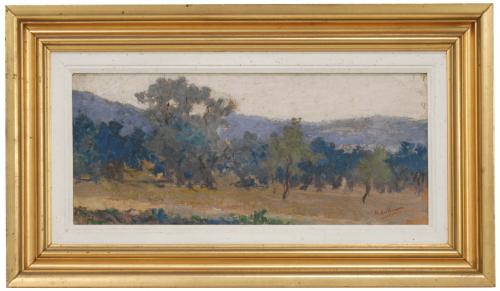 RICARDO ANKERMANN Y RIERA (ATRIB.) (1842-1907). "WOODED LANDSCAPE"