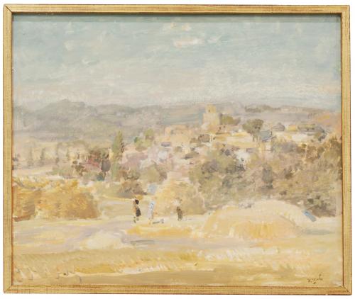 JULIÁN GRAU SANTOS (1937). "THE THRESHING".