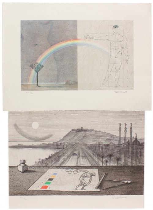 JOSEP MARIA SUBIRACHS (1927-2014). "BARCELONA 92" AND " RAINBOW"