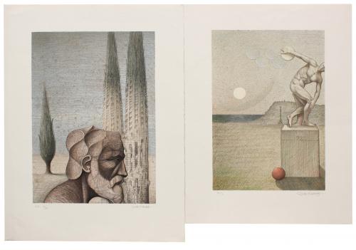JOSEP MARIA SUBIRACHS (1927-2014). "DISCUS THROWER" AND "GAUDÍ".