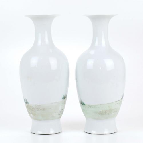 PAIR OF CHINESE VASES, EARLY C20th