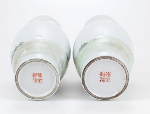 PAIR OF CHINESE VASES, EARLY C20th