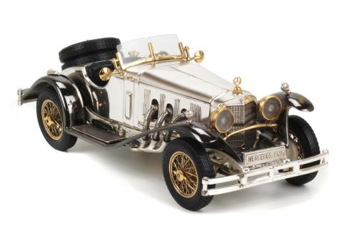 SILVER SCALE MODEL OF MERCEDES 1928