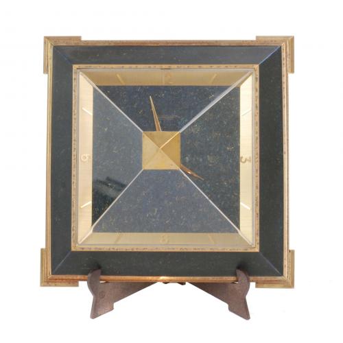 JAEGER LE COULTRE.  TABLE TOP CLOCK, CIRCA 1970